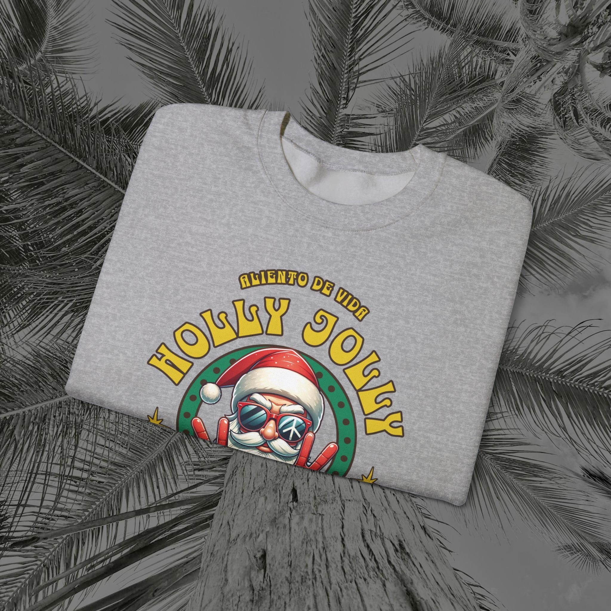 Peace Out, North Pole Edition - (UNSEX) Cozy Crewneck Sweatshirt – Aliento De Vida