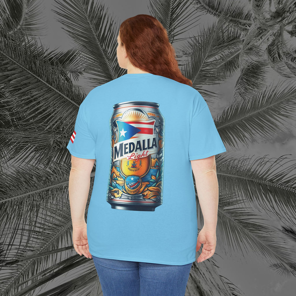 Crack Open A Unique Medalla - PR COLLECTION - (UNISEX) Heavy Cotton Tee - Aliento De Vida