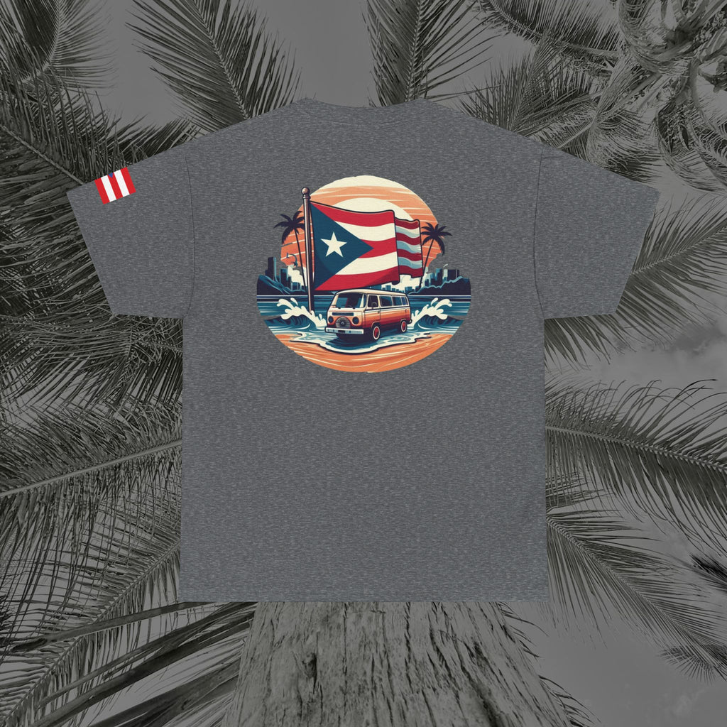 Island Cruiser - PR COLLECTION - (UNISEX) Heavy Cotton Tee - Aliento De Vida