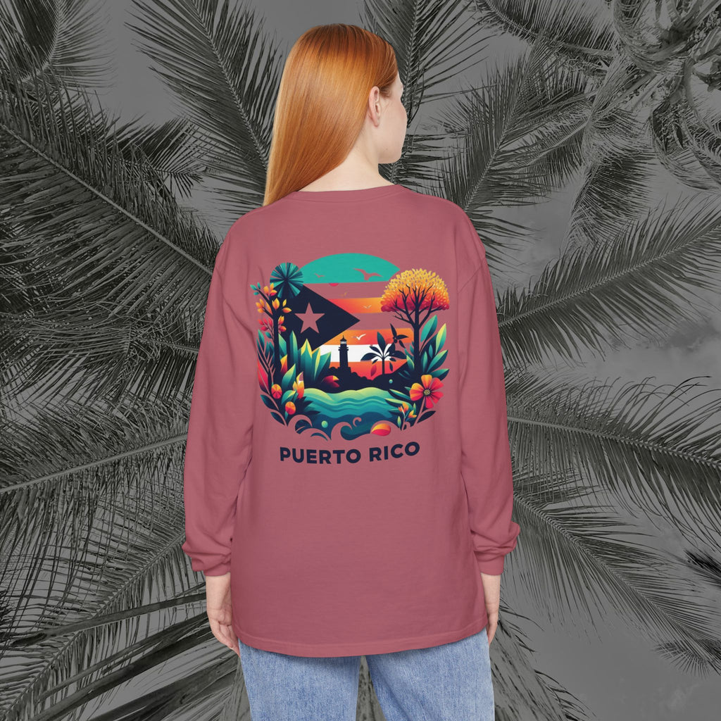 Isla Vibrante - (UNISEX) Long Sleeve T-Shirt - Aliento De Vida