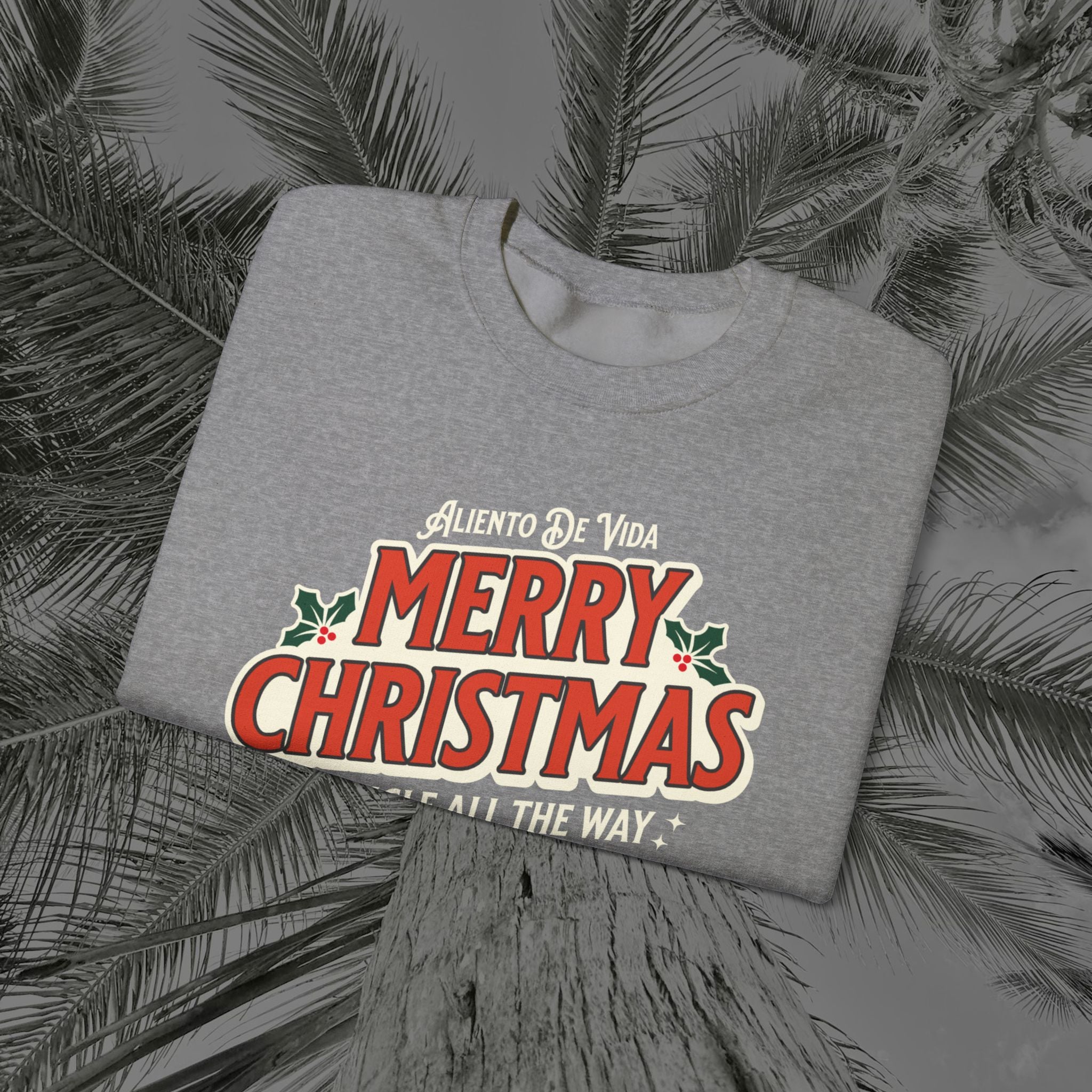 Merry Christmas - (UNISEX) Cozy Crewneck Sweatshirt - Aliento De Vida