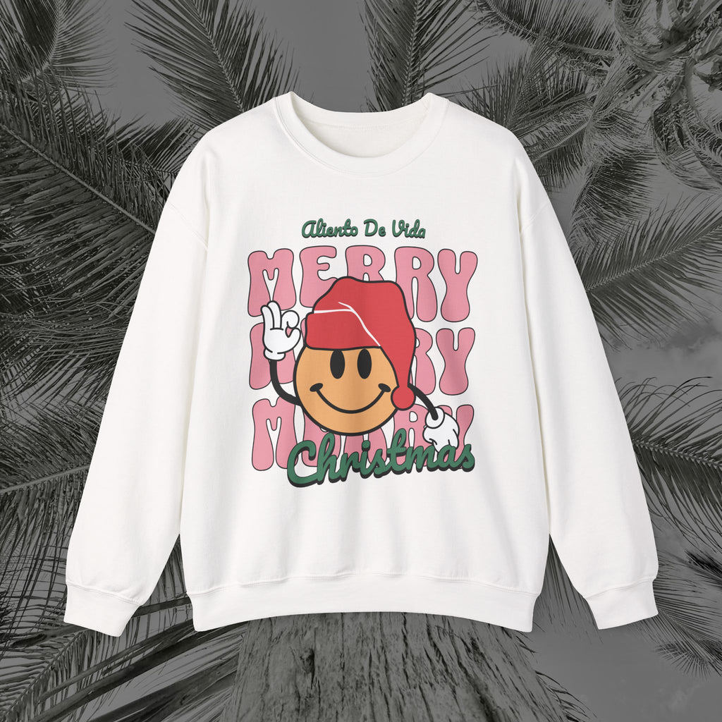 Happy Holidays - Cozy Crewneck Sweatshirt - Aliento De Vida