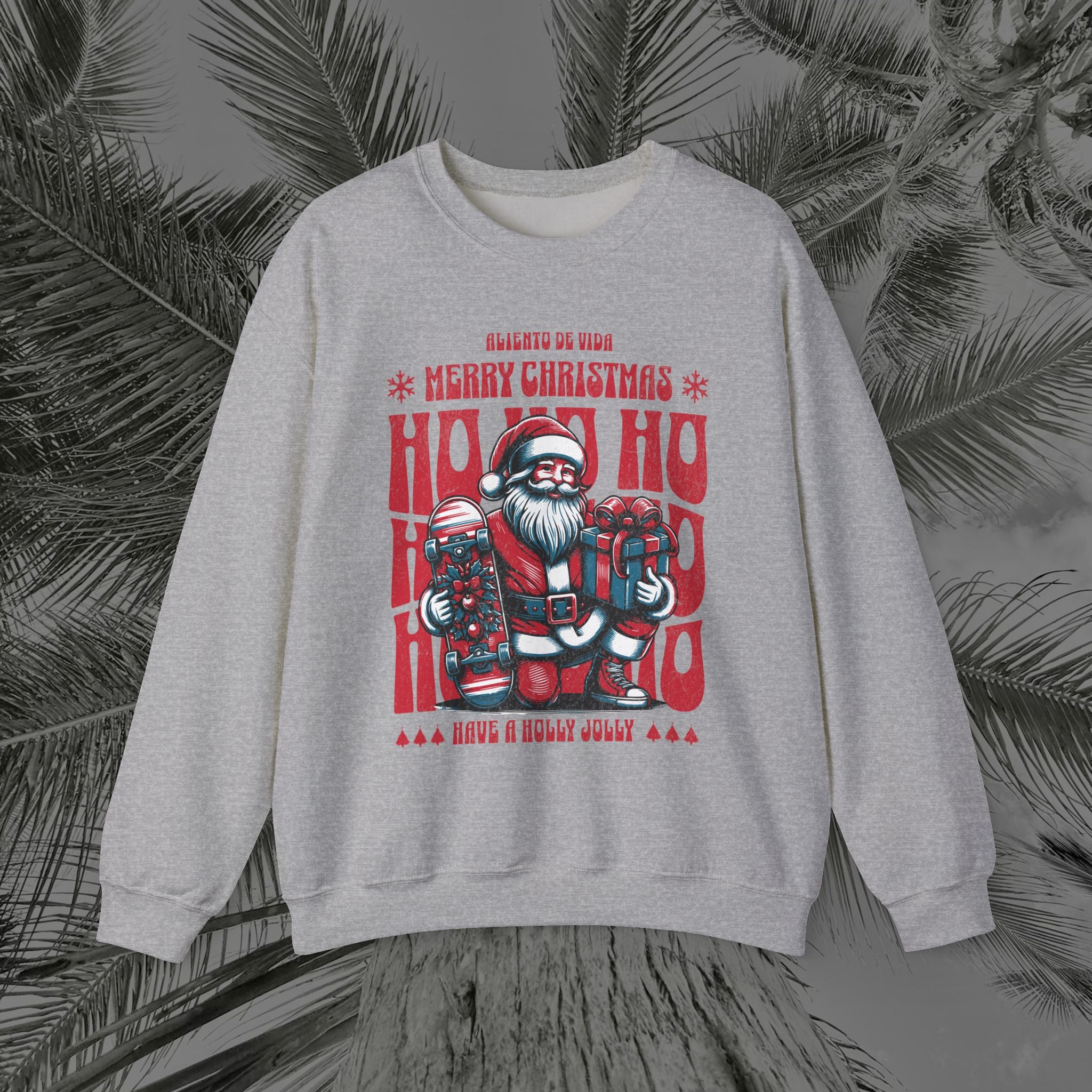 Naughty by Nature, Santa by Choice - (UNISEX) Cozy Crewneck Sweatshirt - Aliento De Vida
