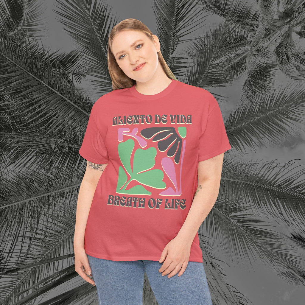 One Breath, Infinite Bloom #2 - (UNISEX) Heavy Cotton T-Shirt - Aliento De Vida