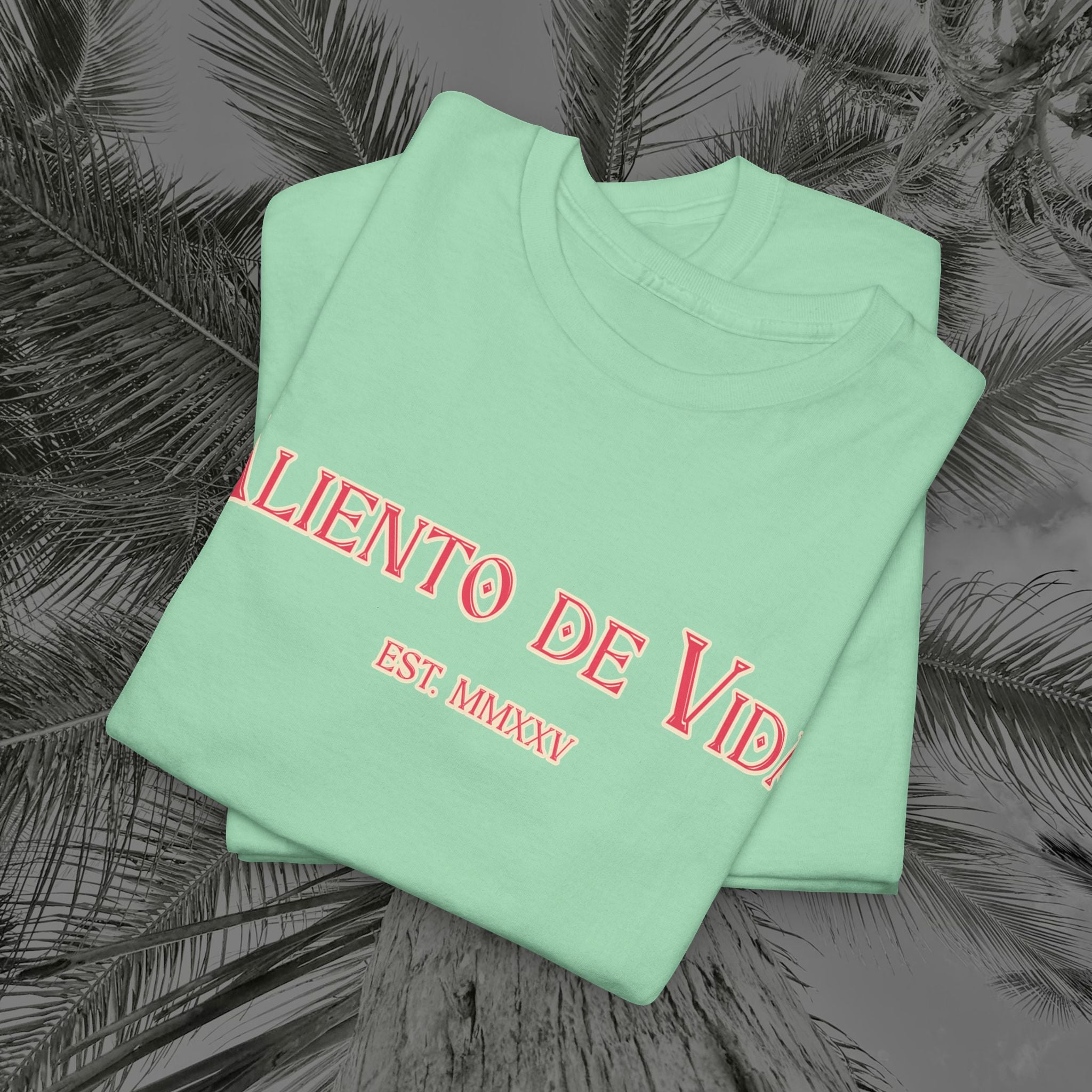 Breath Of Paradise - (UNISEX) Heavy Cotton T-Shirt - Back Design - Aliento De Vida