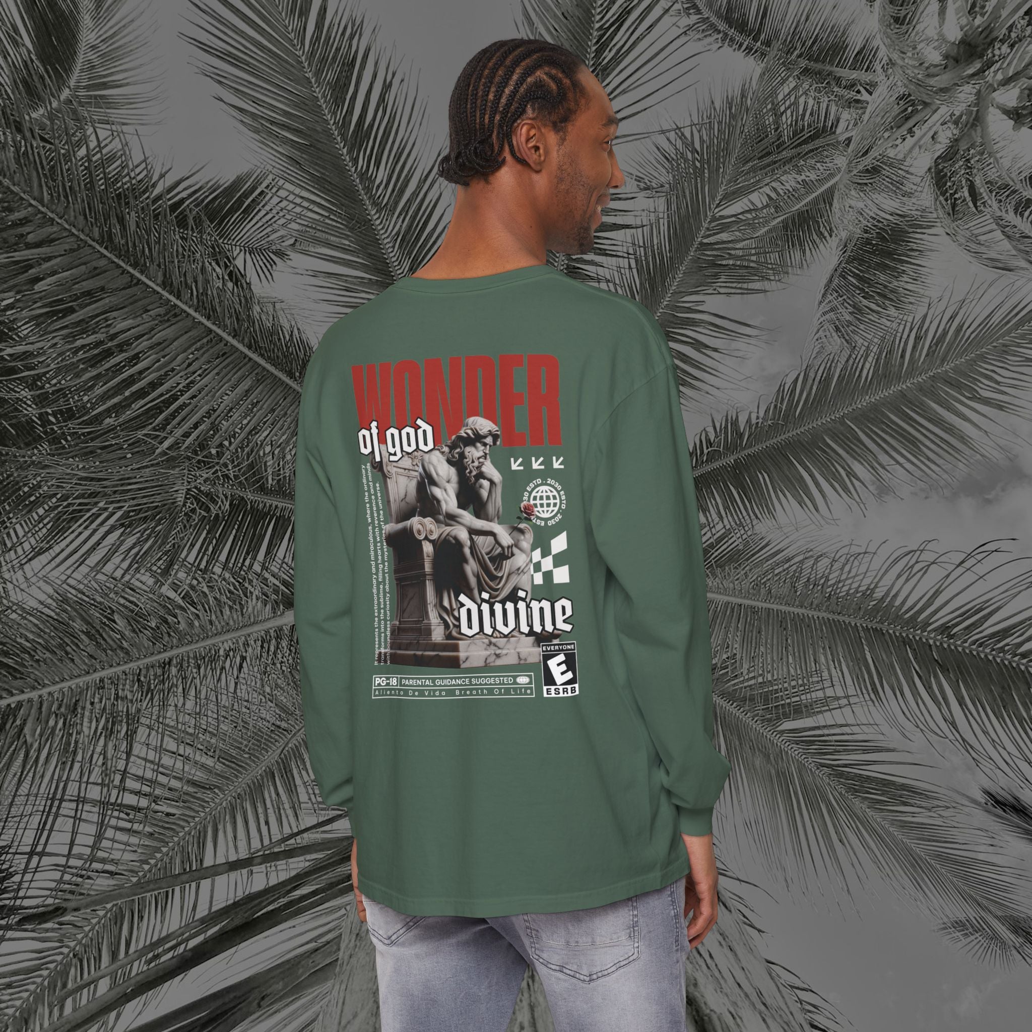 Throne of the Divine - (UNISEX) Long Sleeve Shirt - Aliento De Vida