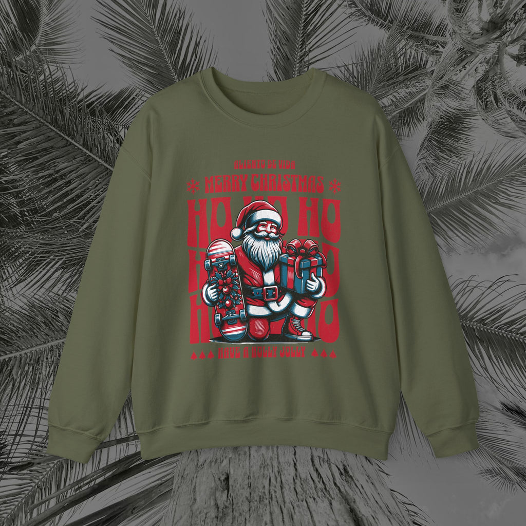 Naughty by Nature, Santa by Choice - (UNISEX) Cozy Crewneck Sweatshirt - Aliento De Vida