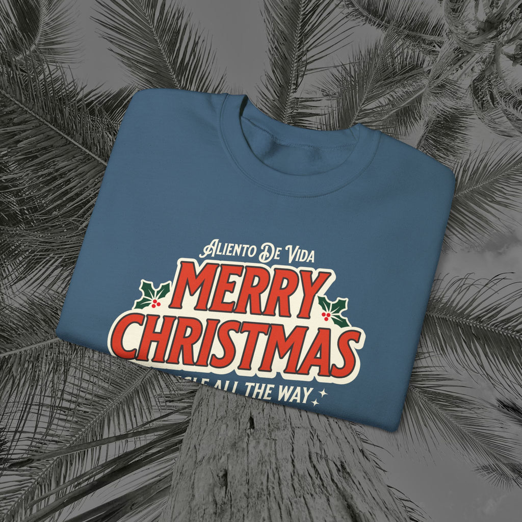 Merry Christmas - (UNISEX) Cozy Crewneck Sweatshirt - Aliento De Vida