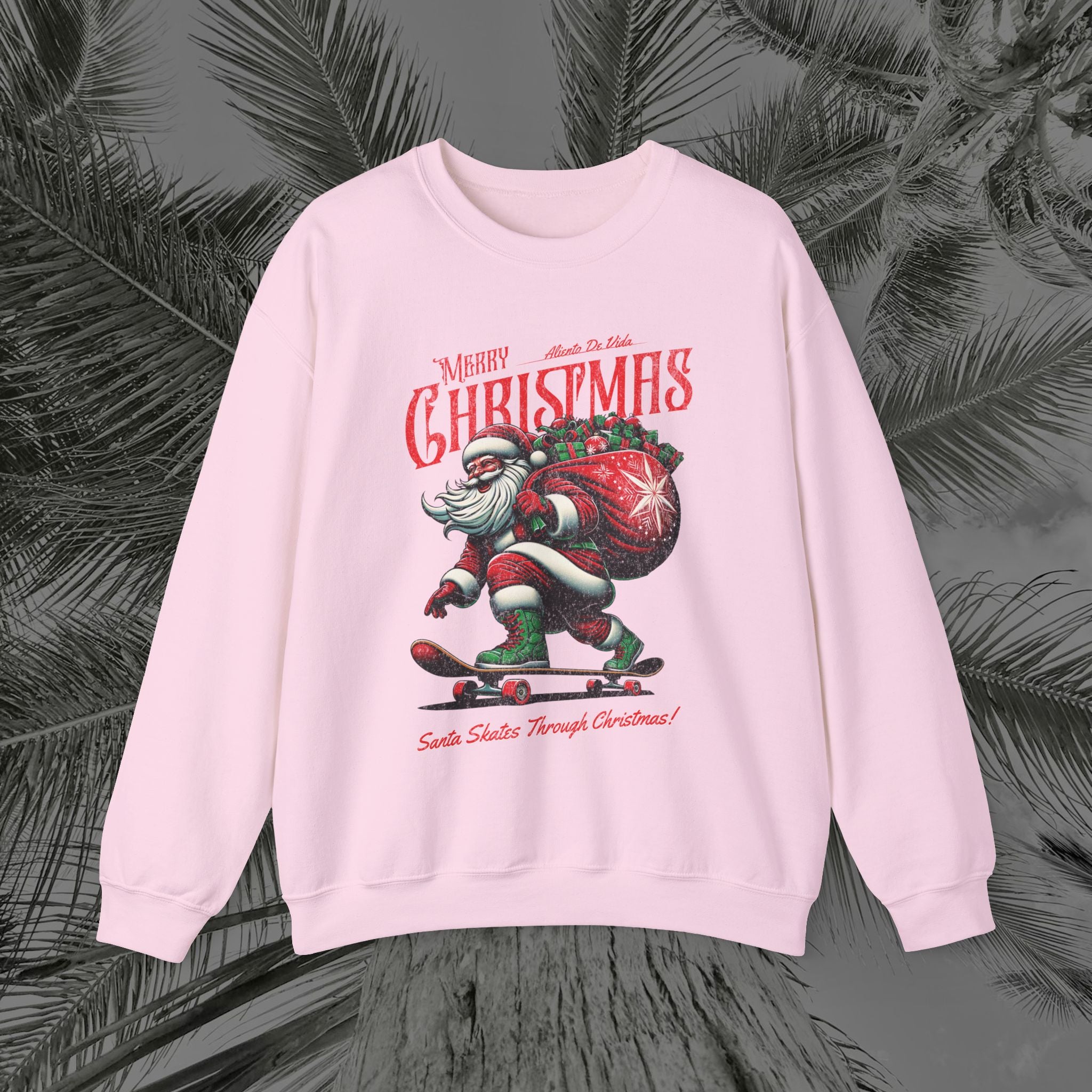 Merry Kickmas - (UNISEX) Cozy Crewneck Sweatshirt - Aliento De Vida