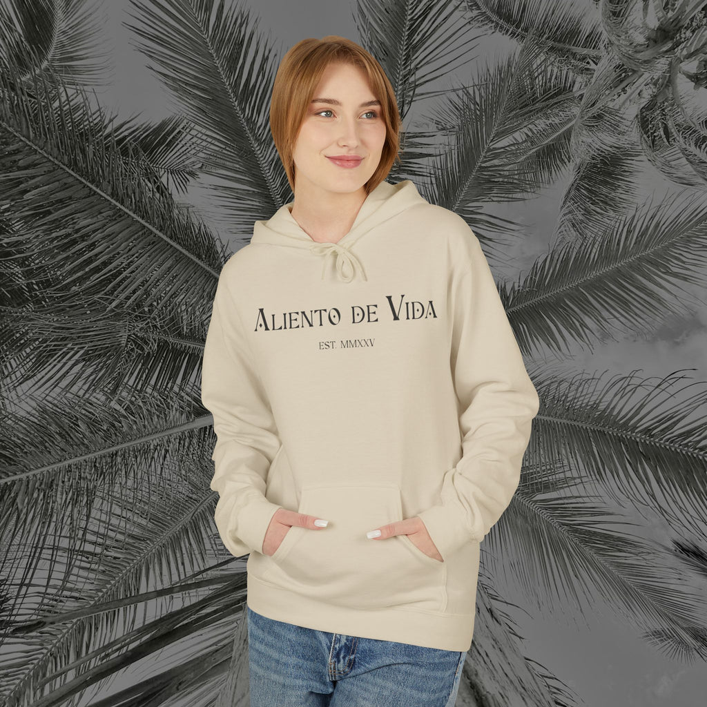 Wings of Grace - (UNISEX) Midweight Fleece Hoodie- Aliento De Vida