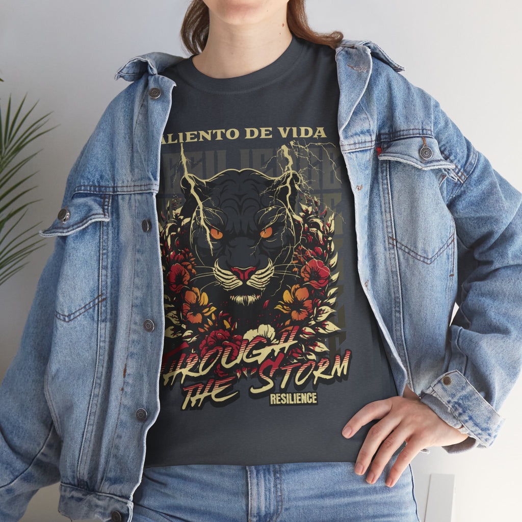 Rise of the Panther - (UNISEX) Heavy Cotton Tee - Aliento De Vida