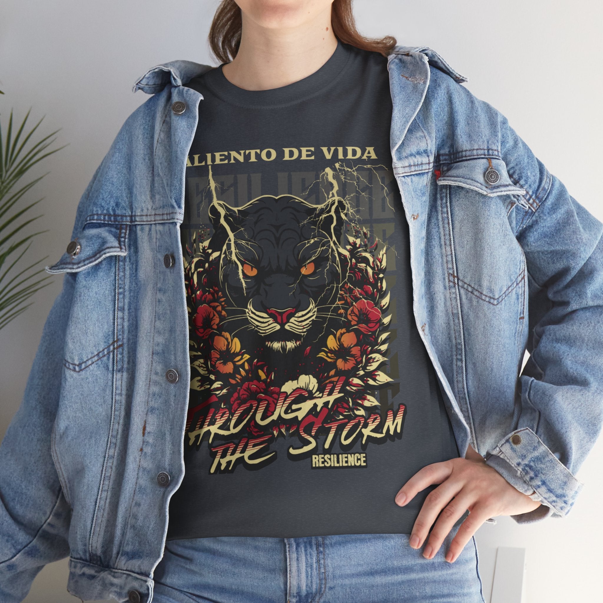 Rise of the Panther - (UNISEX) Heavy Cotton Tee - Aliento De Vida