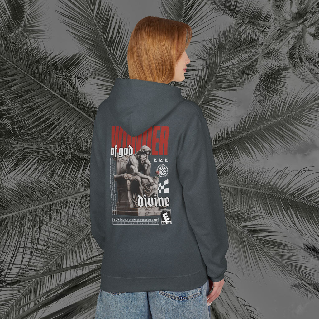 Throne of the Divine - (UNISEX) Midweight Fleece Hoodie - Aliento De Vida