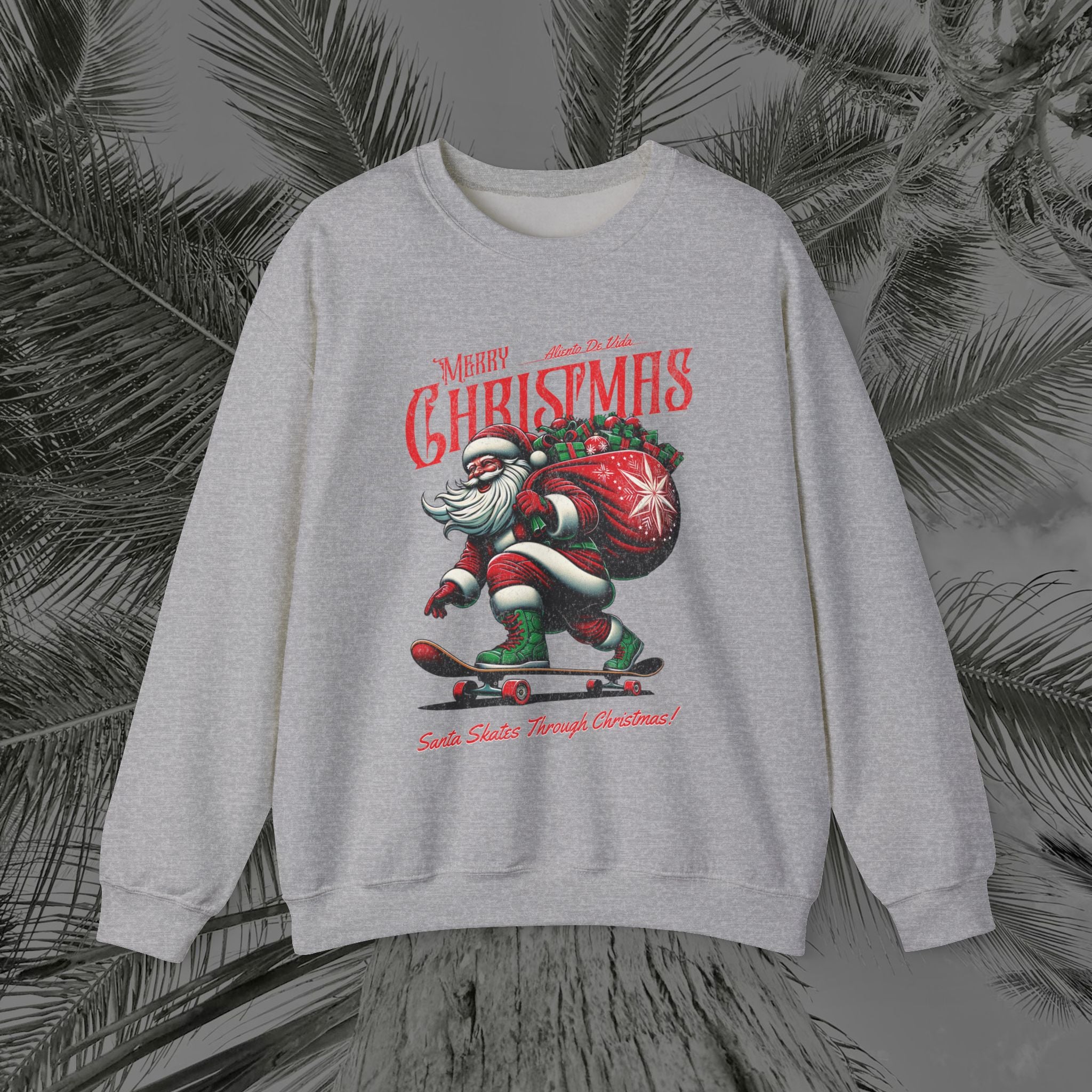 Merry Kickmas - (UNISEX) Cozy Crewneck Sweatshirt - Aliento De Vida