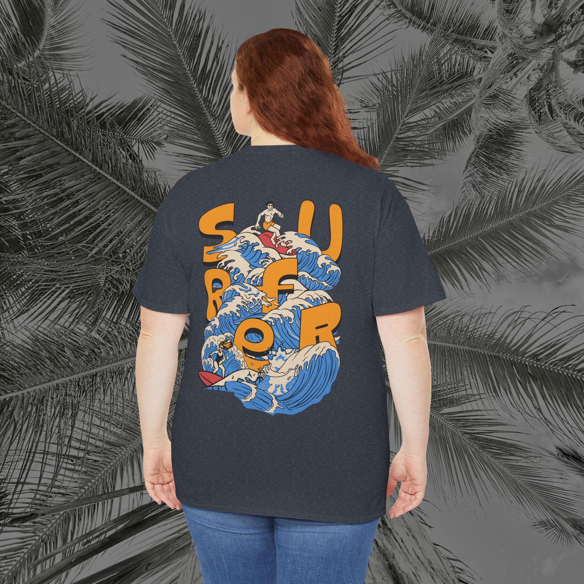 Ocean Motion - (UNISEX) Heavy Cotton Tee - Aliento De Vida