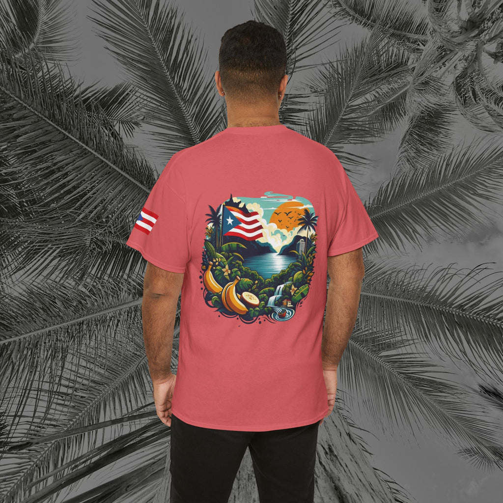 Borikén Sunrise - PR COLLECTION - (UNISEX) Heavy Cotton Tee - Aliento De Vida