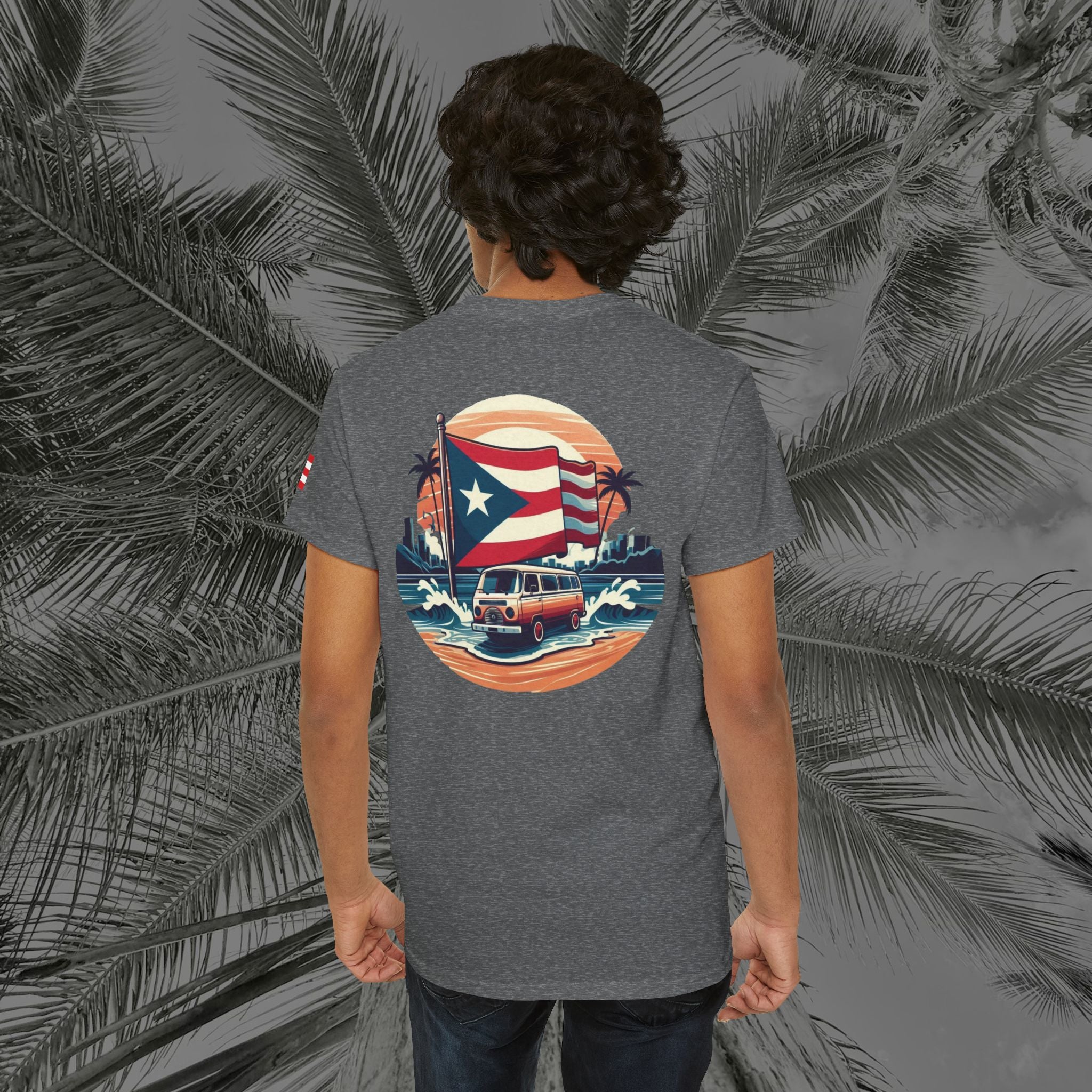 Island Cruiser - PR COLLECTION - (UNISEX) Heavy Cotton Tee - Aliento De Vida