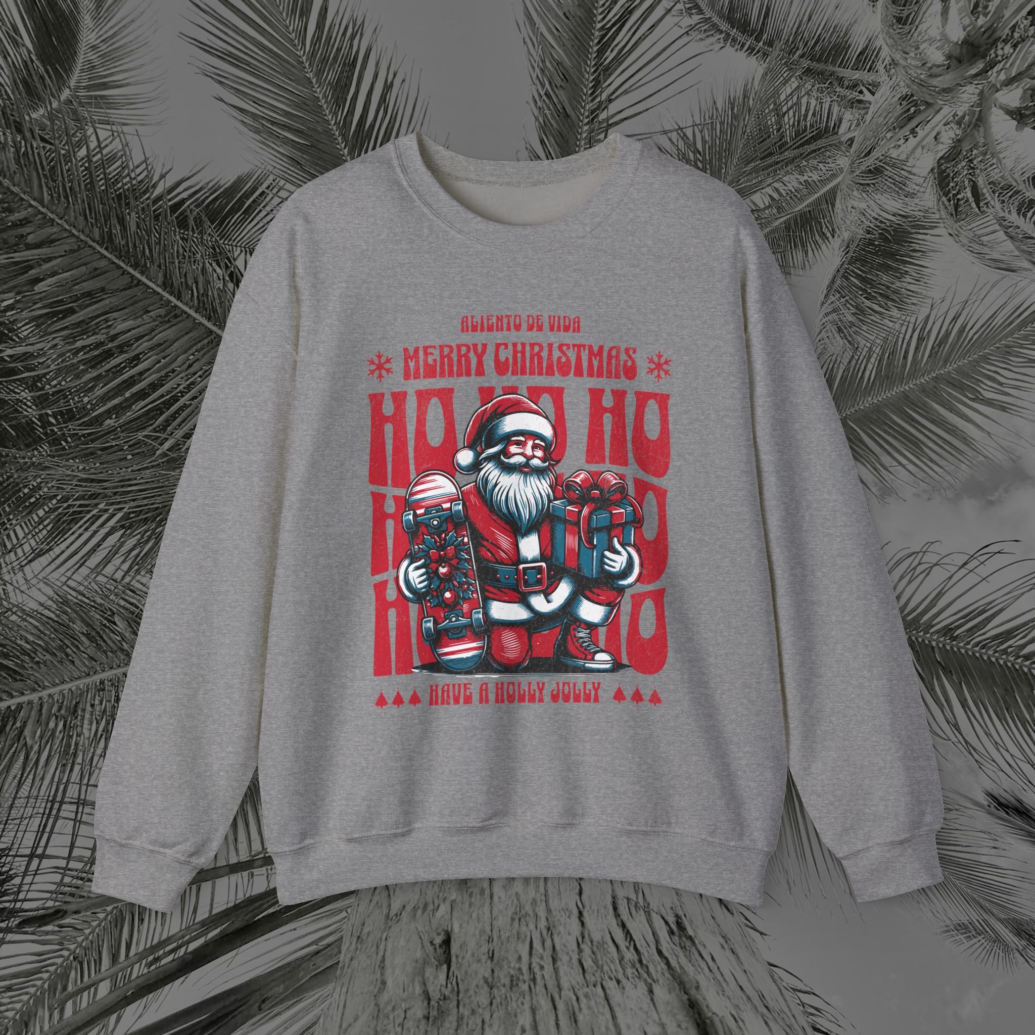Naughty by Nature, Santa by Choice - (UNISEX) Cozy Crewneck Sweatshirt - Aliento De Vida