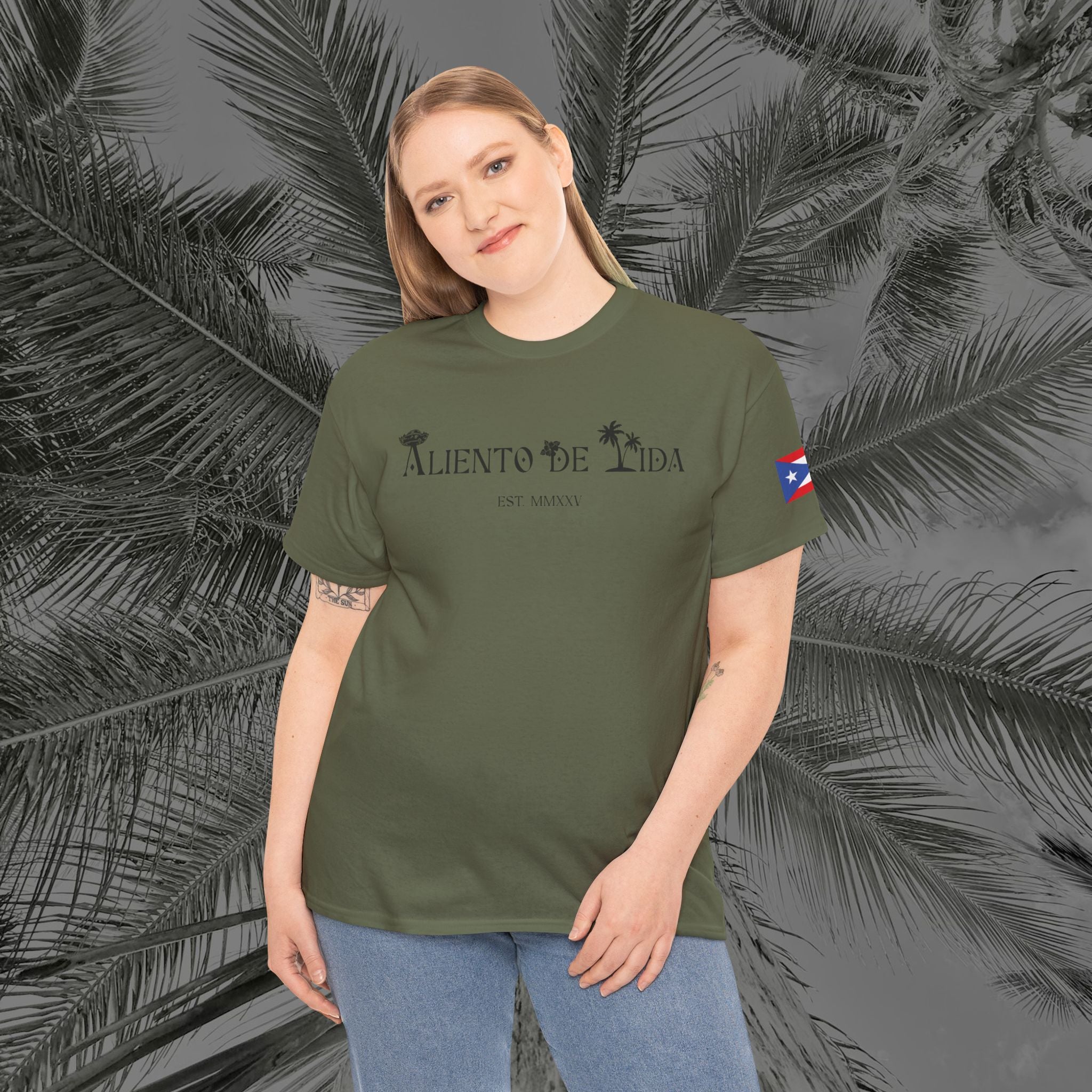 WE ARE PUERTO RICAN - PR COLLECTION - (UNISEX) Heavy Cotton Tee - Aliento De Vida
