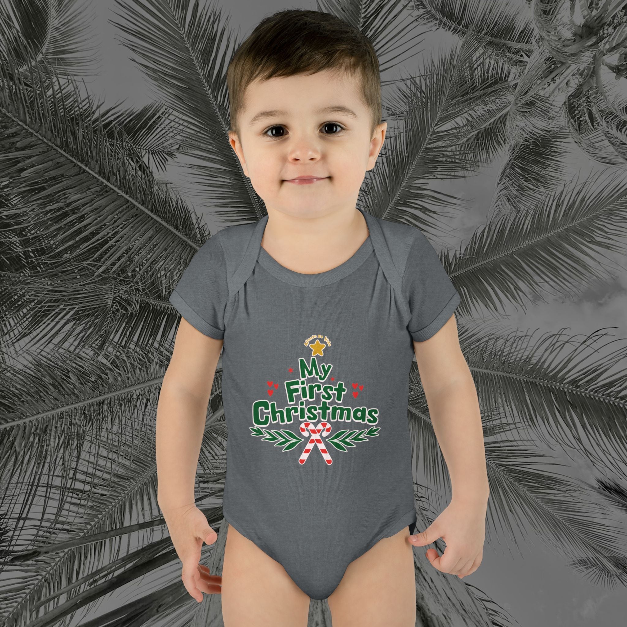 Tiny Tree Topper - (UNISEX) Baby Bodysuit / Infant Onesie - Aliento De Vida