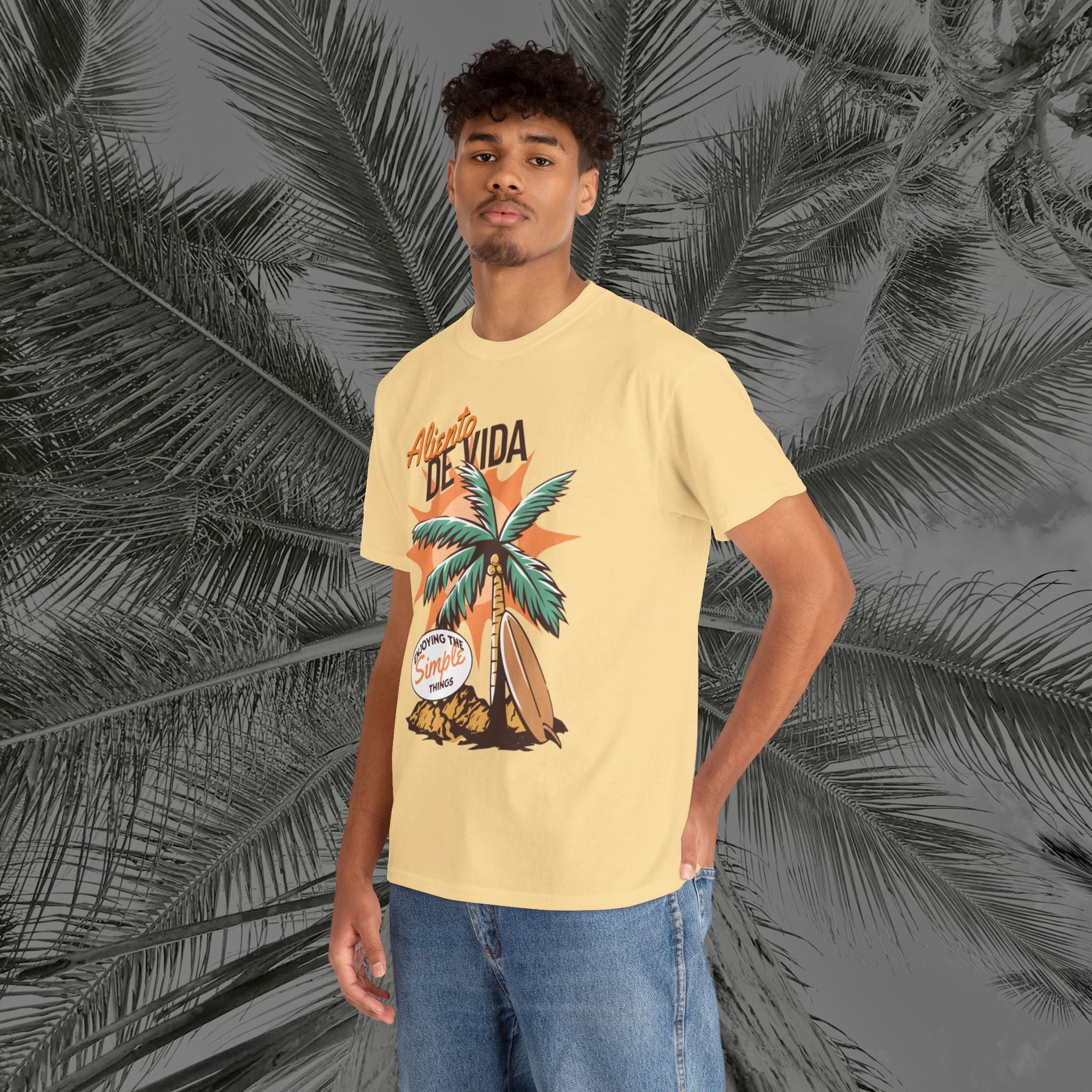 Pure Palm - (UNISEX) Heavy Cotton Tee - Aliento De Vida