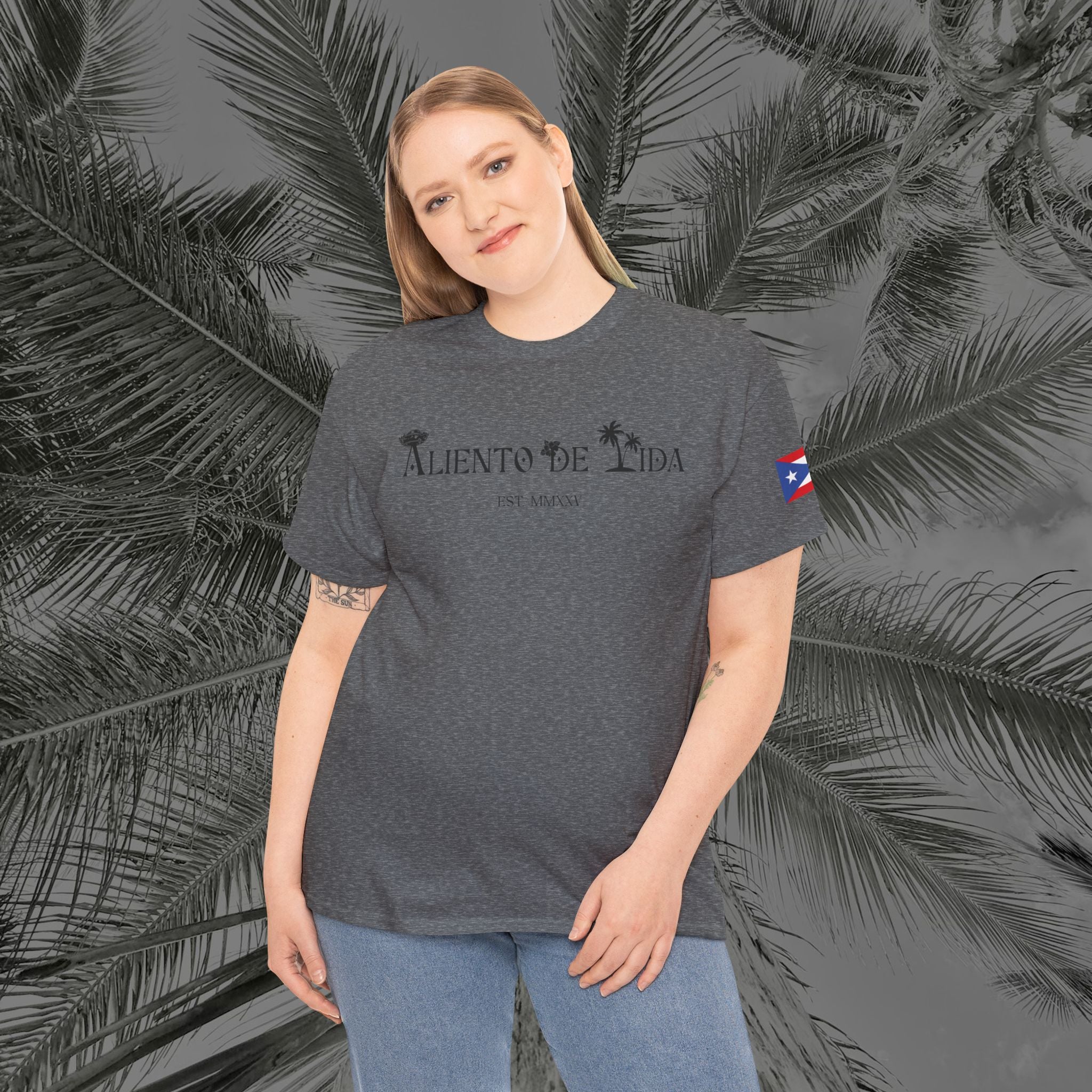 WE ARE PUERTO RICAN - PR COLLECTION - (UNISEX) Heavy Cotton Tee - Aliento De Vida