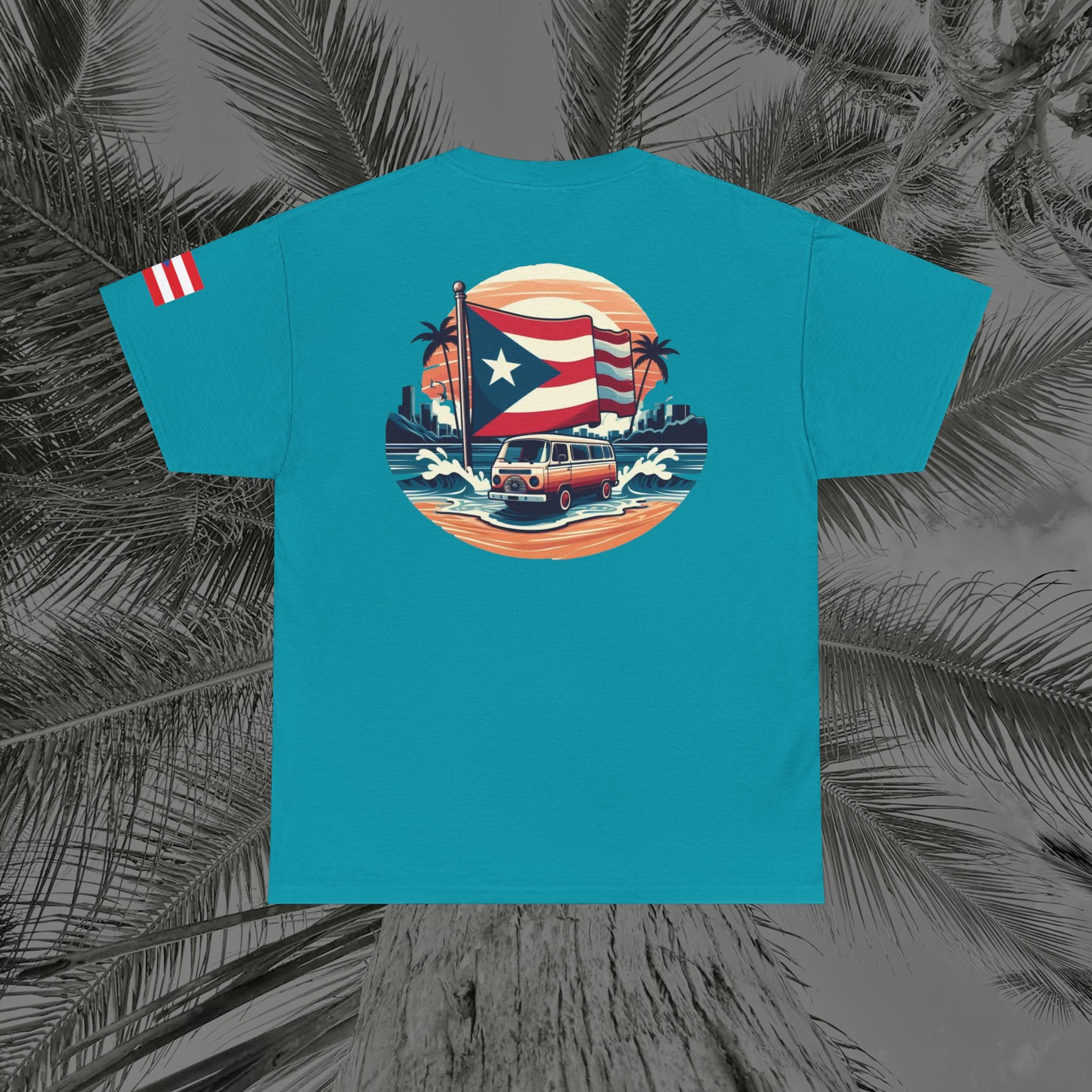 Island Cruiser - PR COLLECTION - (UNISEX) Heavy Cotton Tee - Aliento De Vida