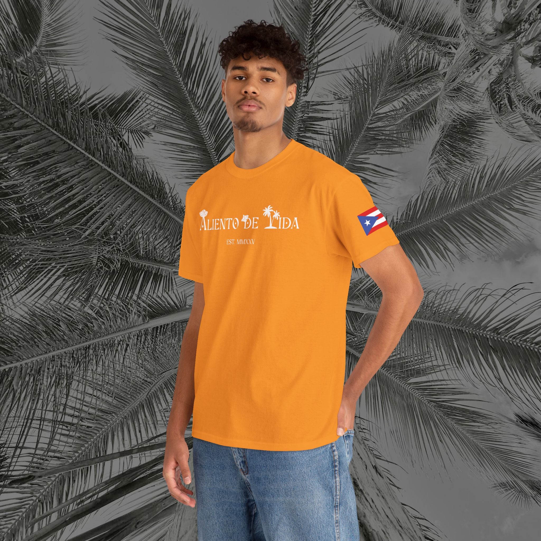 Crack Open A Unique Medalla - PR COLLECTION - (UNISEX) Heavy Cotton Tee - Aliento De Vida