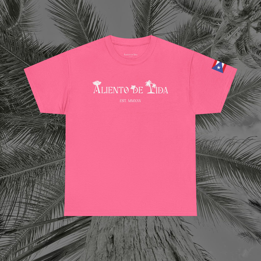 Island Cruiser - PR COLLECTION - (UNISEX) Heavy Cotton Tee - Aliento De Vida