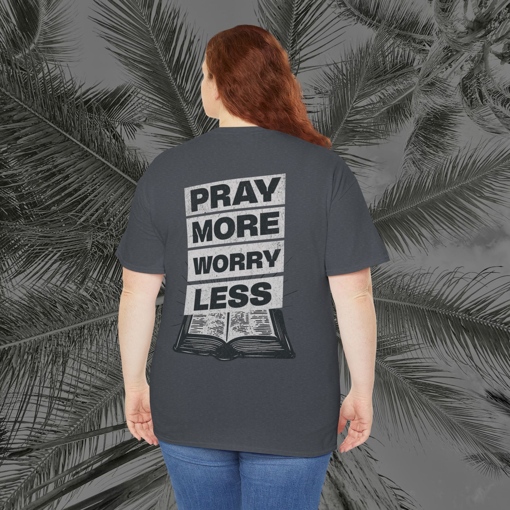 Peace Through Prayer - (UNISEX) Heavy Cotton Tee - Aliento De Vida