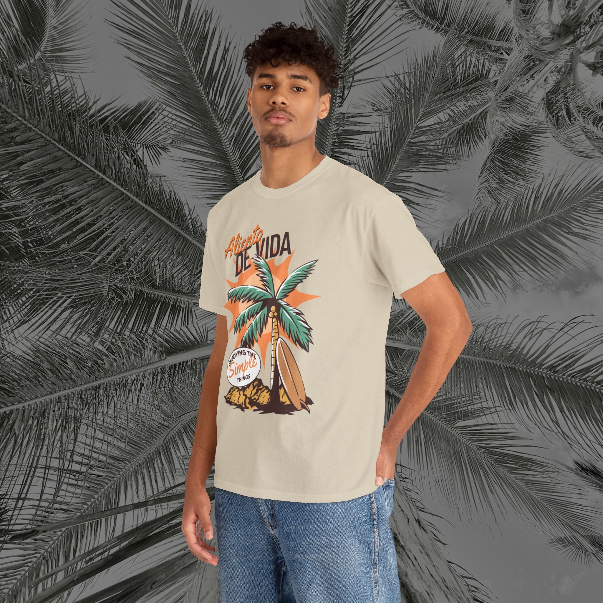 Pure Palm - (UNISEX) Heavy Cotton Tee - Aliento De Vida