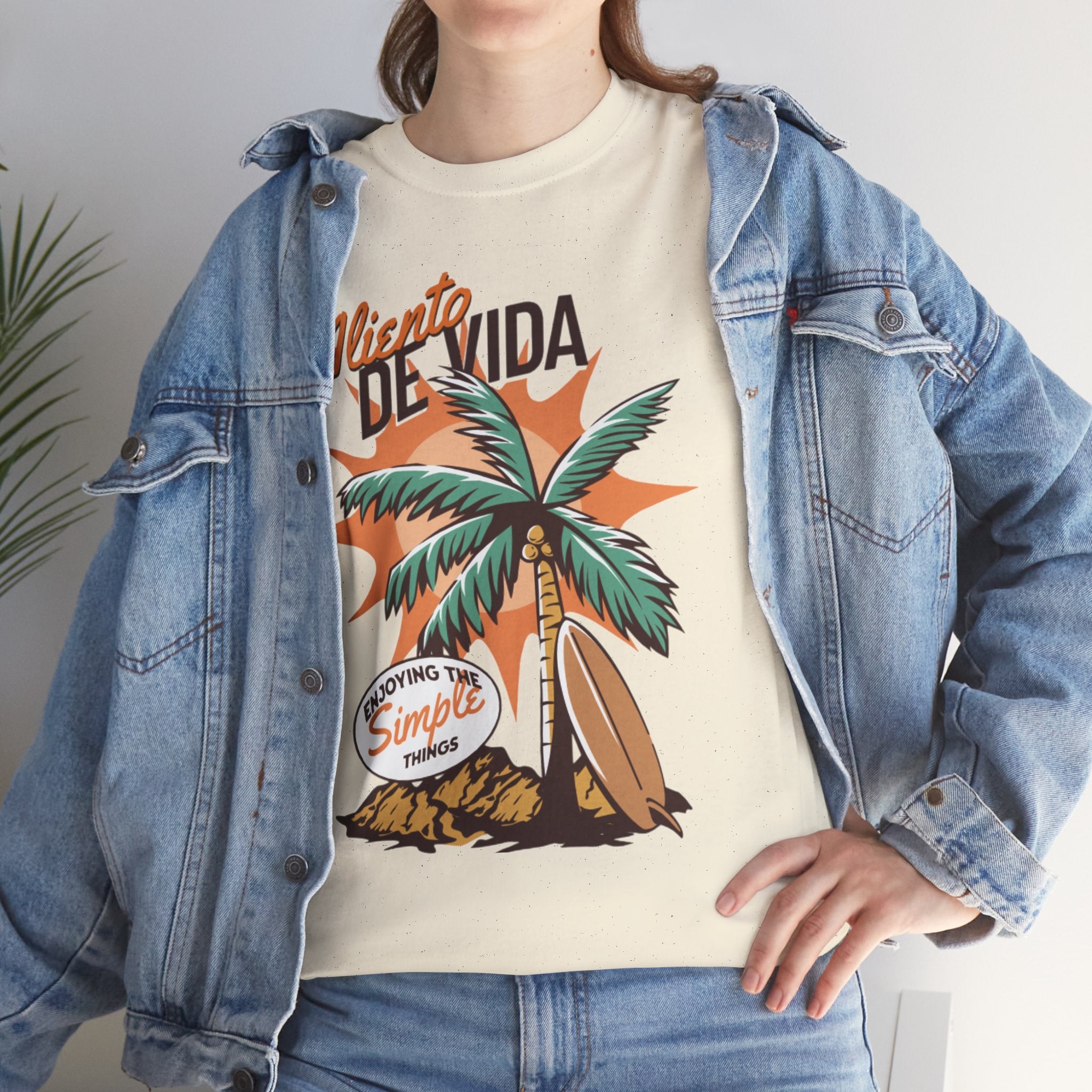 Pure Palm - (UNISEX) Heavy Cotton Tee - Aliento De Vida