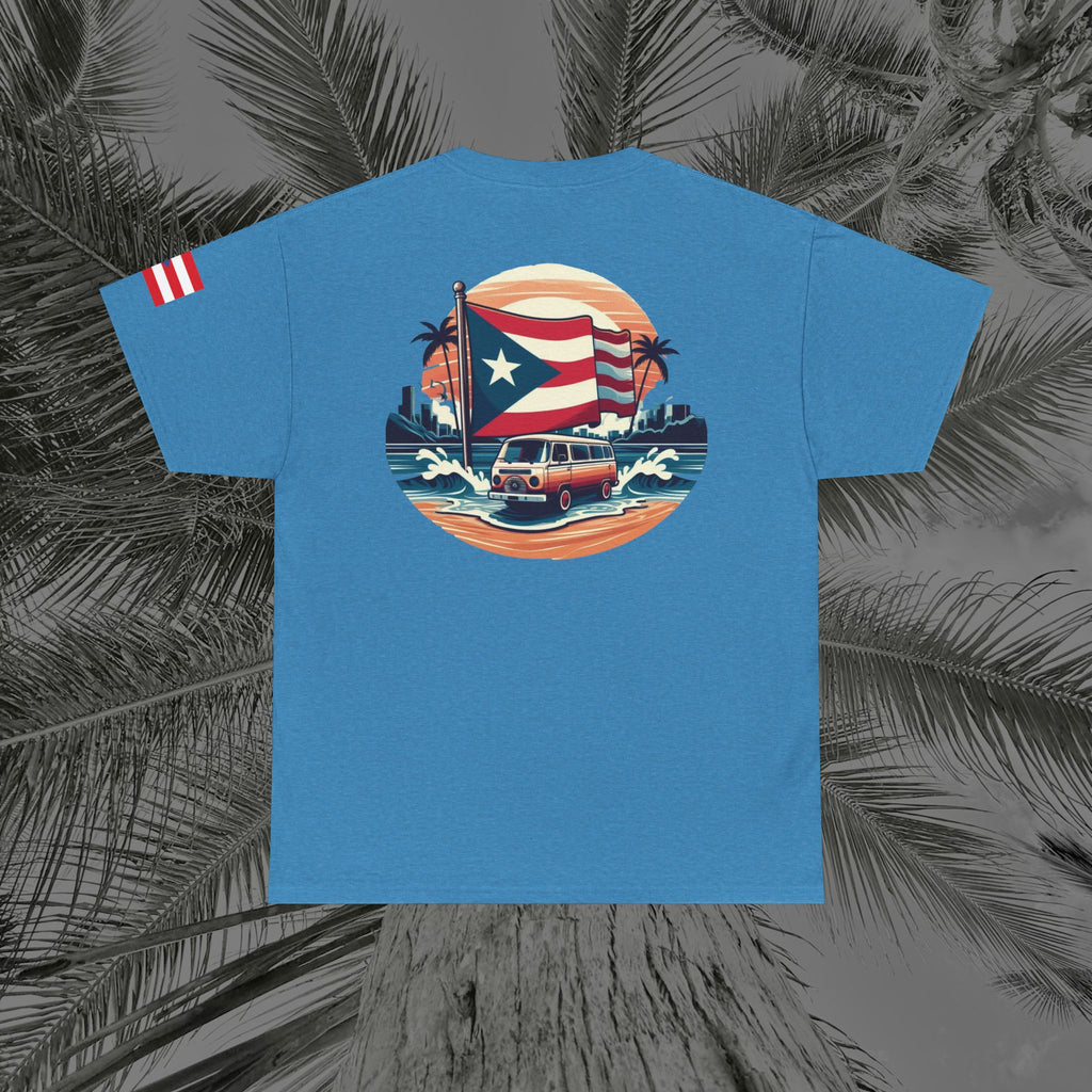Island Cruiser - PR COLLECTION - (UNISEX) Heavy Cotton Tee - Aliento De Vida