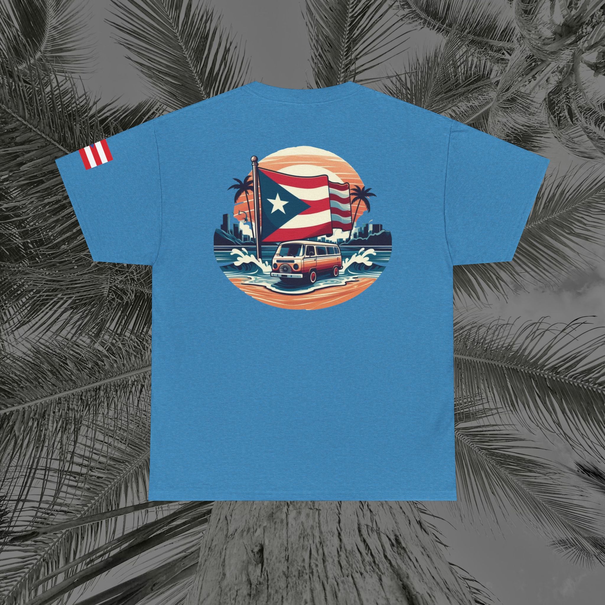 Island Cruiser - PR COLLECTION - (UNISEX) Heavy Cotton Tee - Aliento De Vida