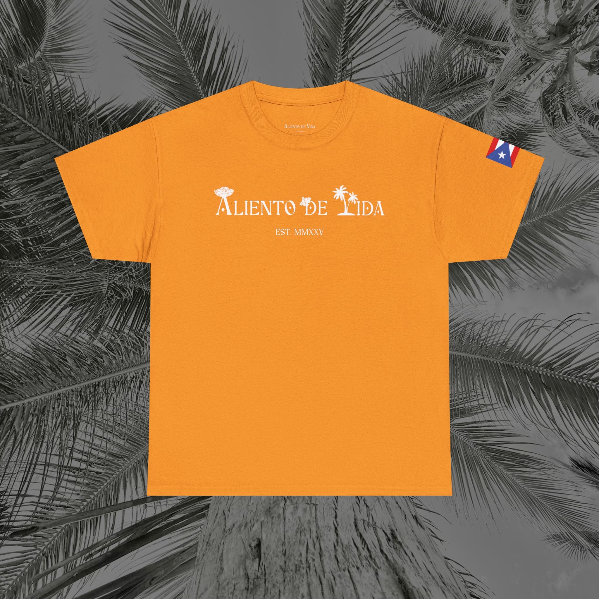 Borikén Sunrise - PR COLLECTION - (UNISEX) Heavy Cotton Tee - Aliento De Vida