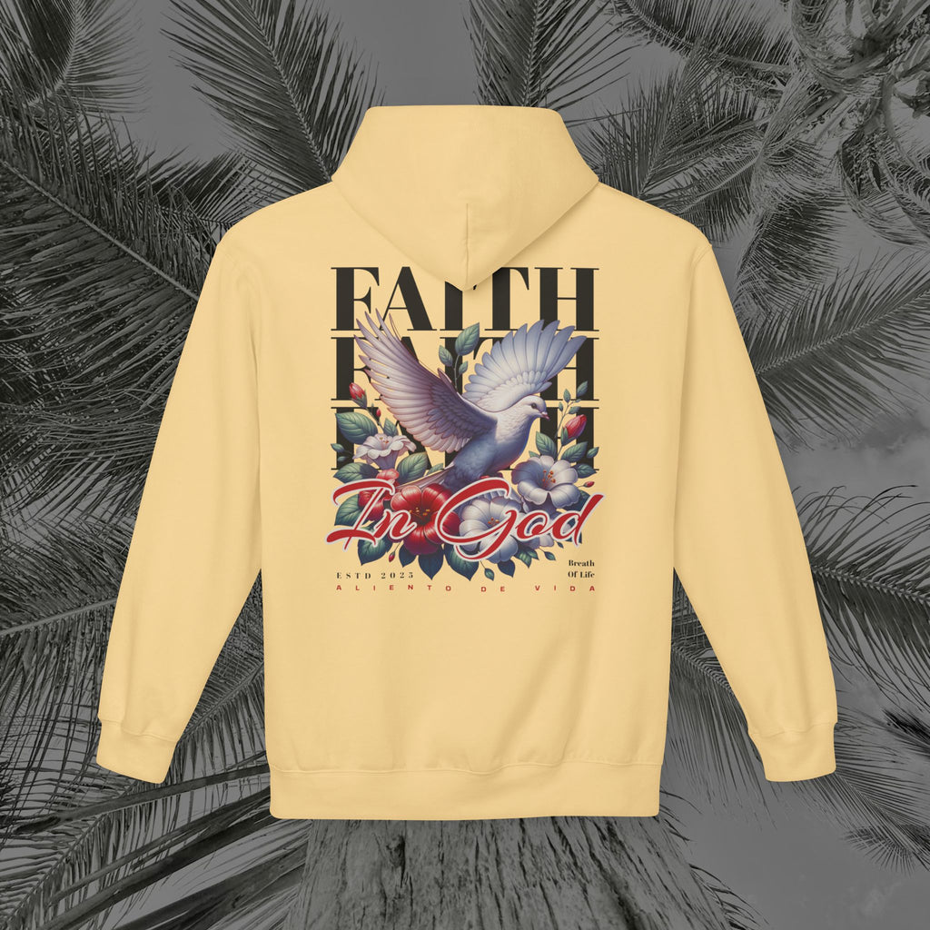 Wings of Grace - (UNISEX) Midweight Fleece Hoodie- Aliento De Vida