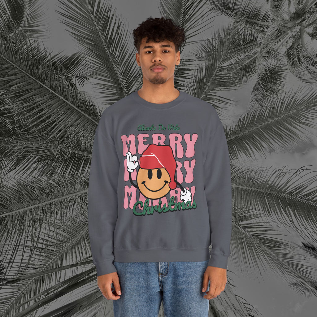 Happy Holidays - Cozy Crewneck Sweatshirt - Aliento De Vida