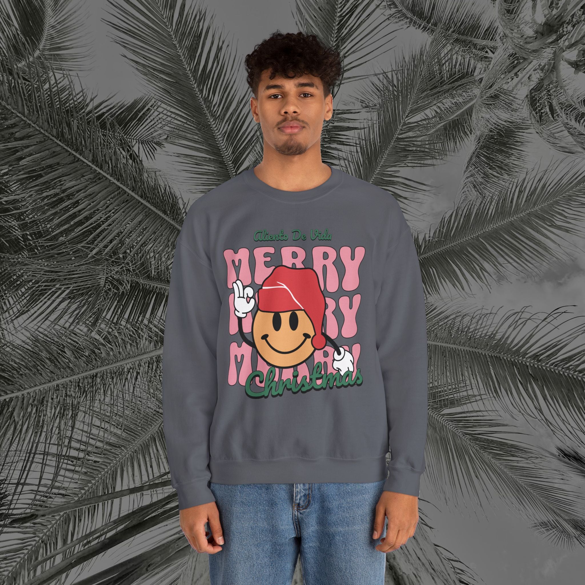 Happy Holidays - Cozy Crewneck Sweatshirt - Aliento De Vida