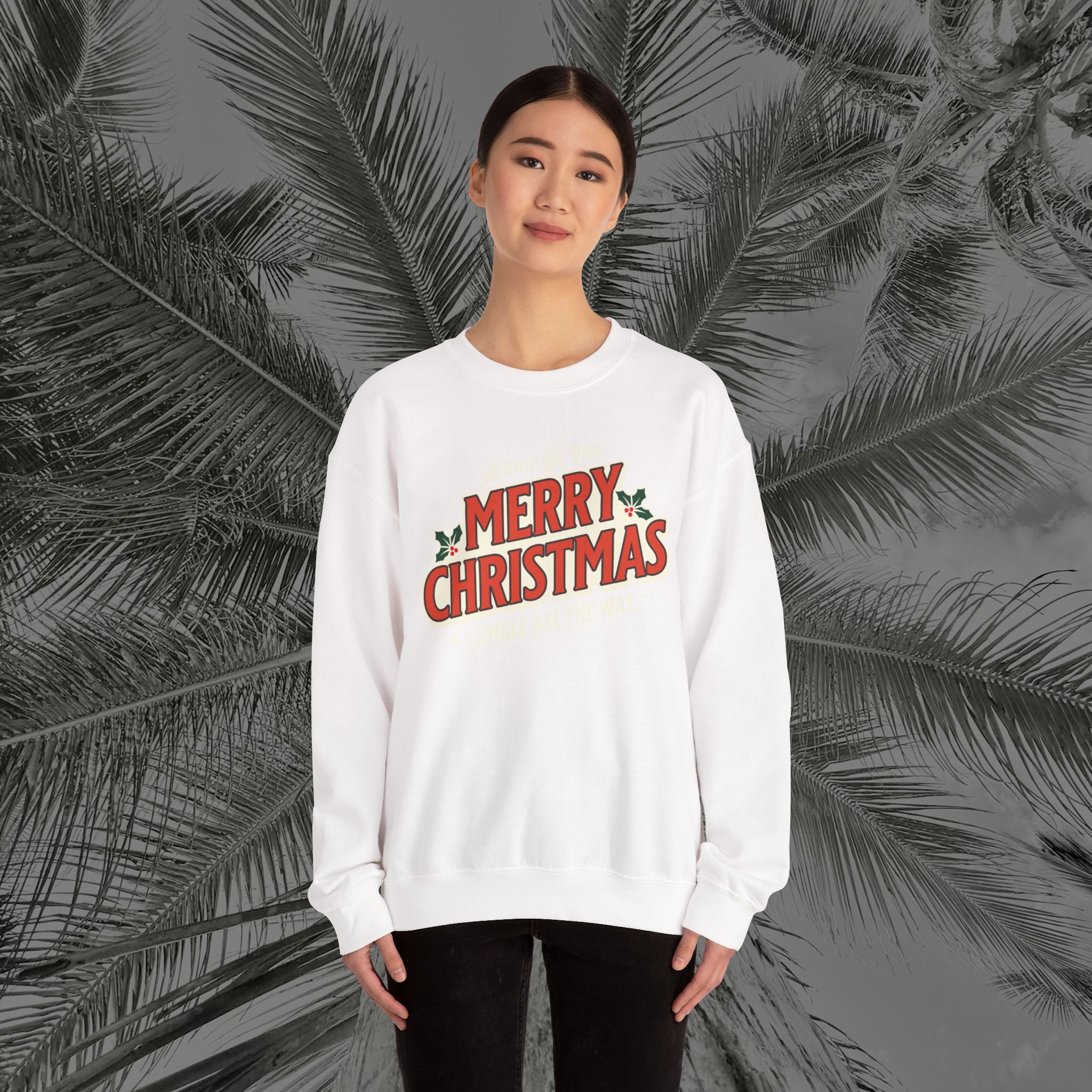 Merry Christmas - (UNISEX) Cozy Crewneck Sweatshirt - Aliento De Vida