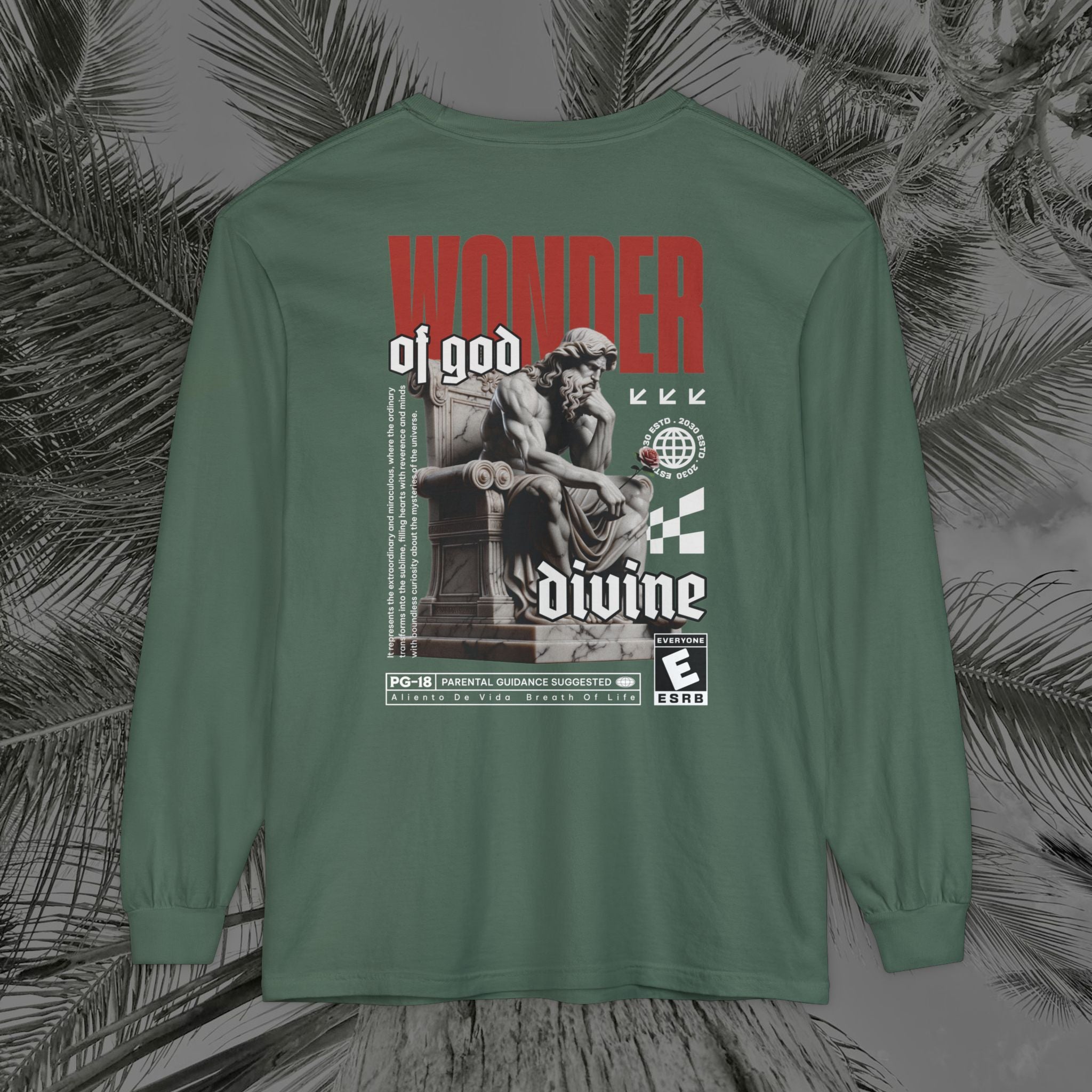 Throne of the Divine - (UNISEX) Long Sleeve Shirt - Aliento De Vida