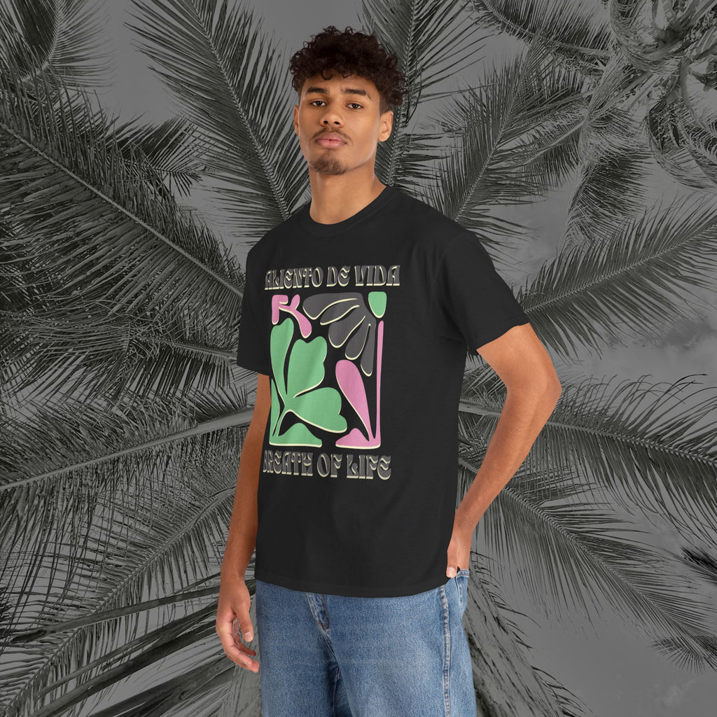 One Breath, Infinite Bloom #2 - (UNISEX) Heavy Cotton T-Shirt - Aliento De Vida