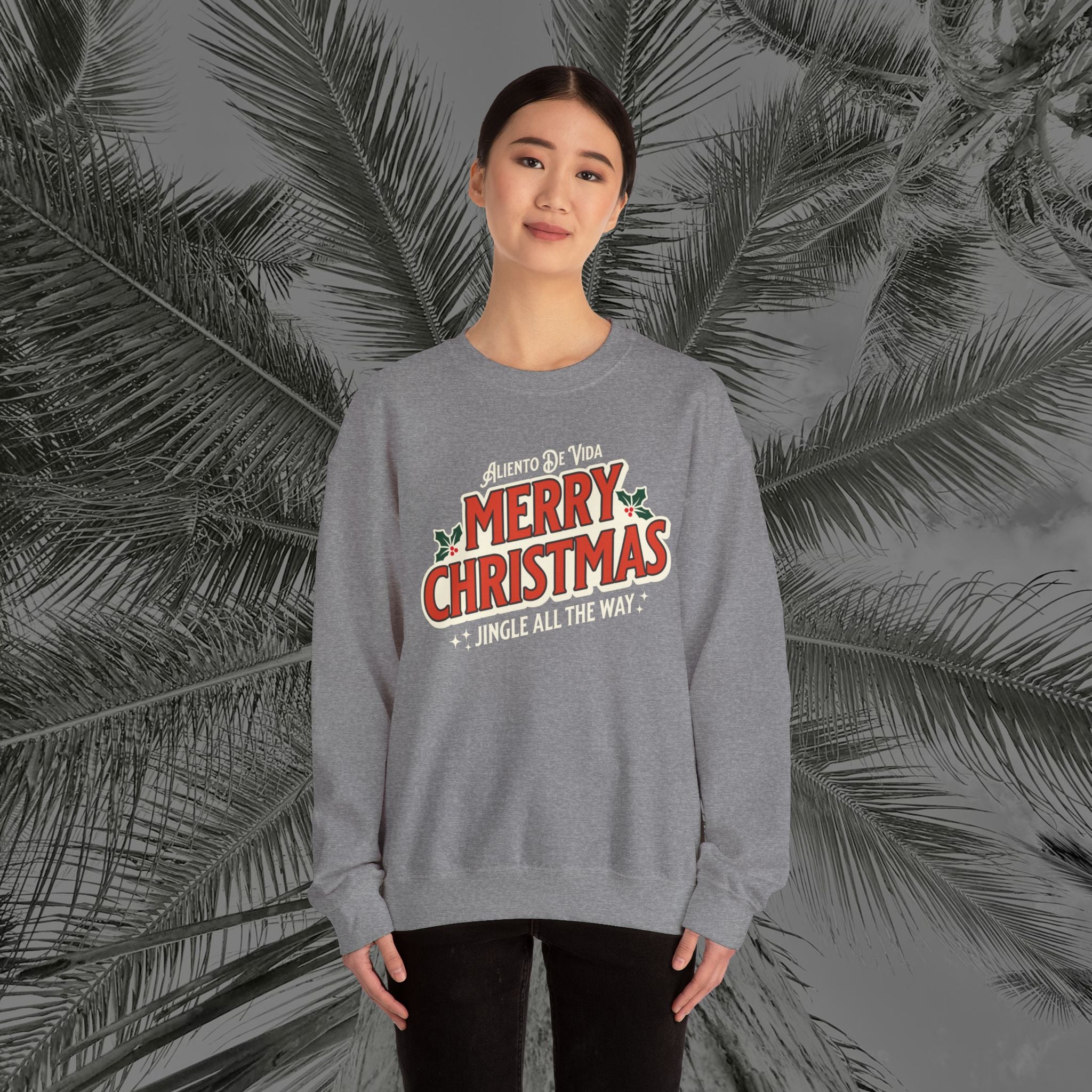 Merry Christmas - (UNISEX) Cozy Crewneck Sweatshirt - Aliento De Vida