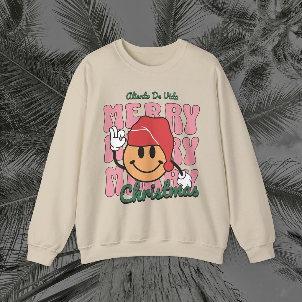 Happy Holidays - Cozy Crewneck Sweatshirt - Aliento De Vida