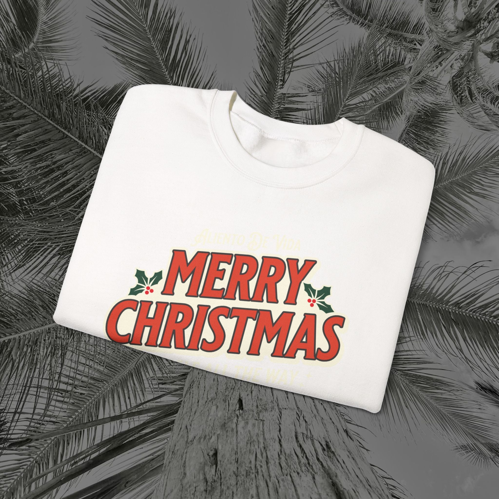 Merry Christmas - (UNISEX) Cozy Crewneck Sweatshirt - Aliento De Vida