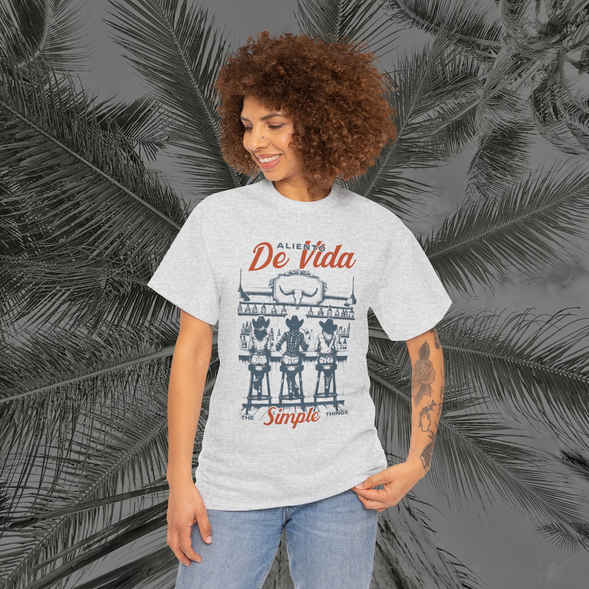 Let's Have A Drink - (UNISEX) Heavy Cotton T-Shirt - Aliento De Vida