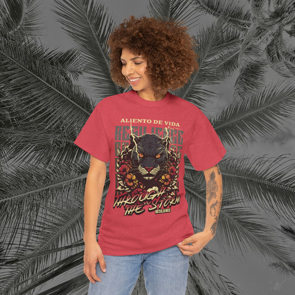 Rise of the Panther - (UNISEX) Heavy Cotton Tee - Aliento De Vida