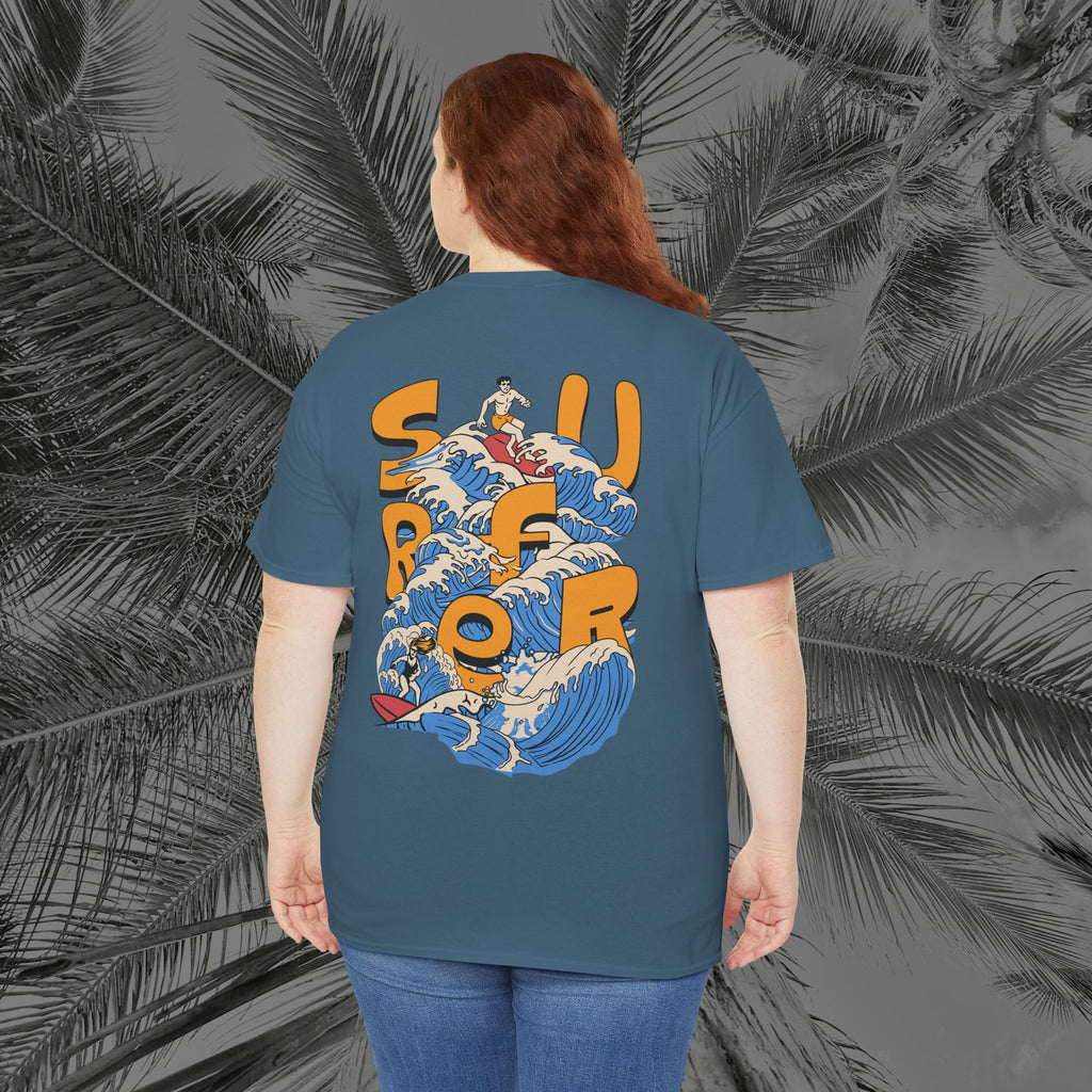 Ocean Motion - (UNISEX) Heavy Cotton Tee - Aliento De Vida