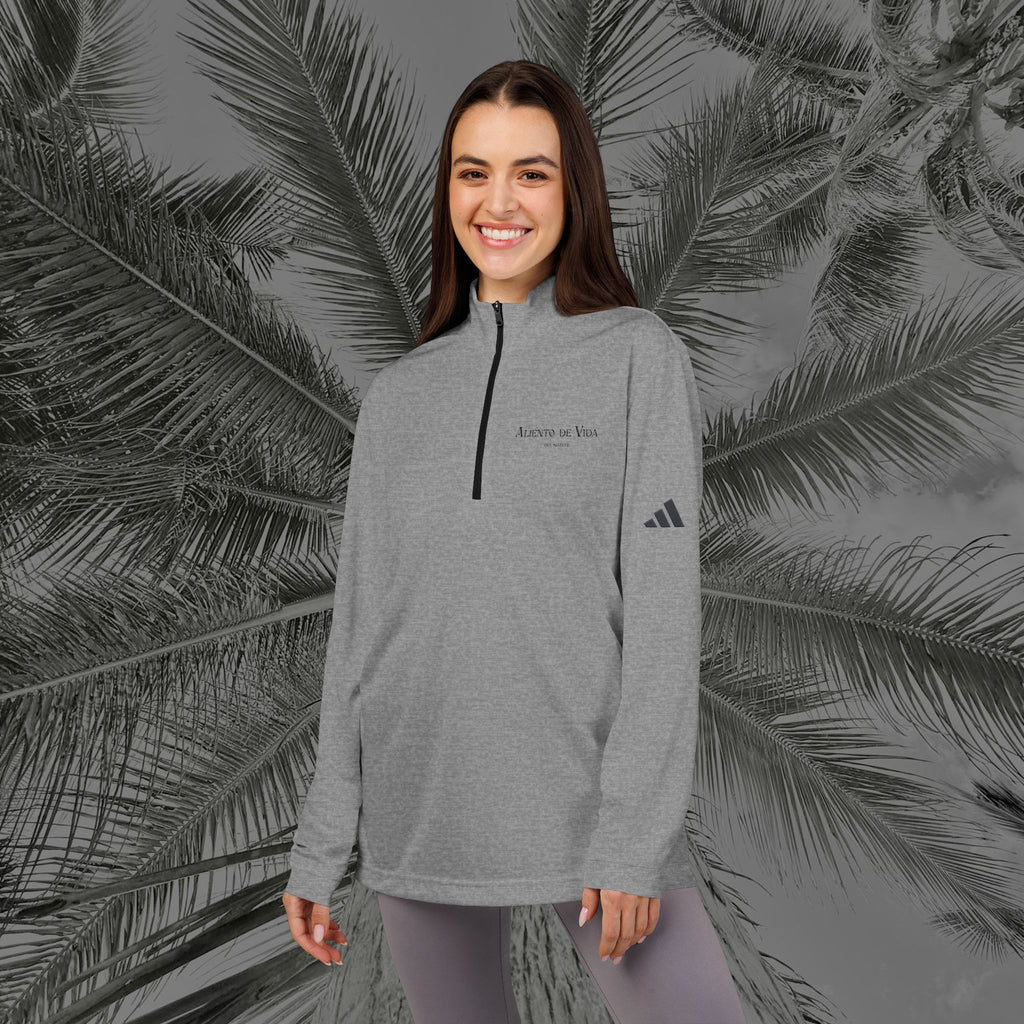 Adidas® Quarter-Zip Pullover - Embroidery for Active Lifestyle - (UNISEX) - Aliento De Vida