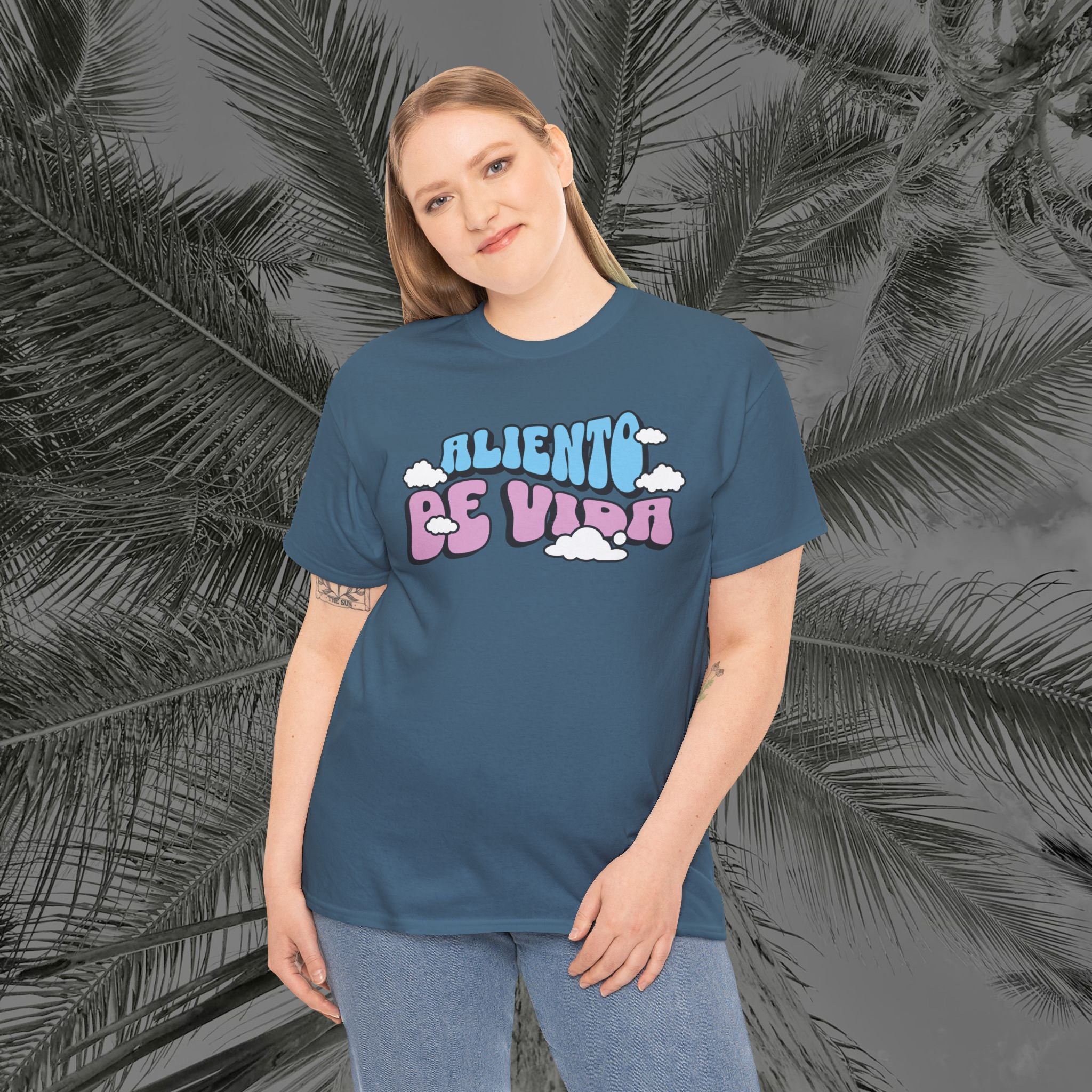 Clouds #3 - (UNISEX) Heavy Cotton T-Shirt - Aliento De Vida