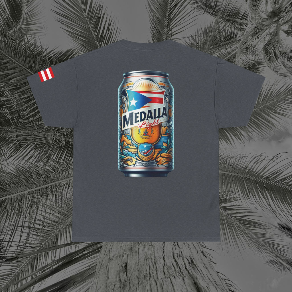 Crack Open A Unique Medalla - PR COLLECTION - (UNISEX) Heavy Cotton Tee - Aliento De Vida